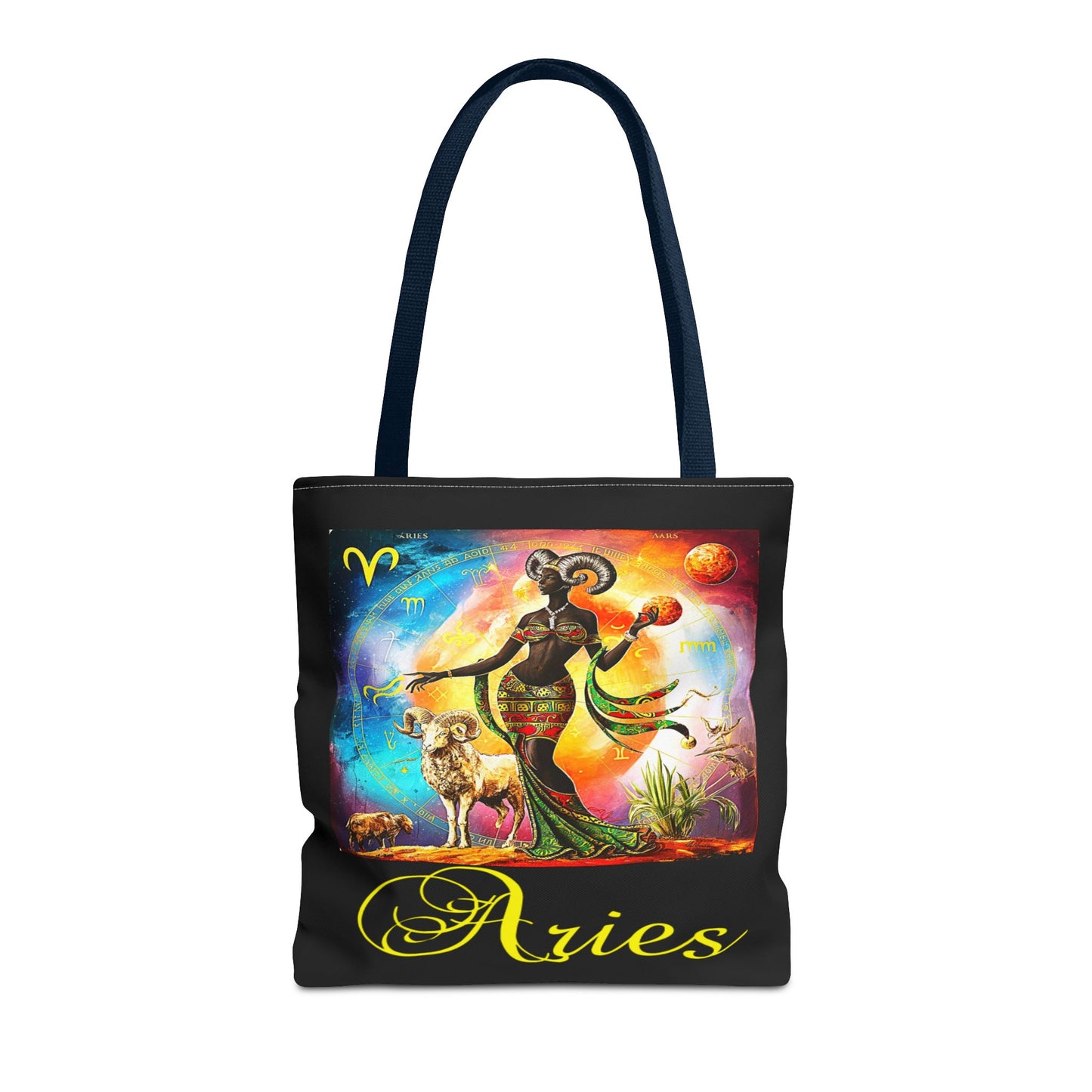 Aries Black Tote Bag, 3 Sizes