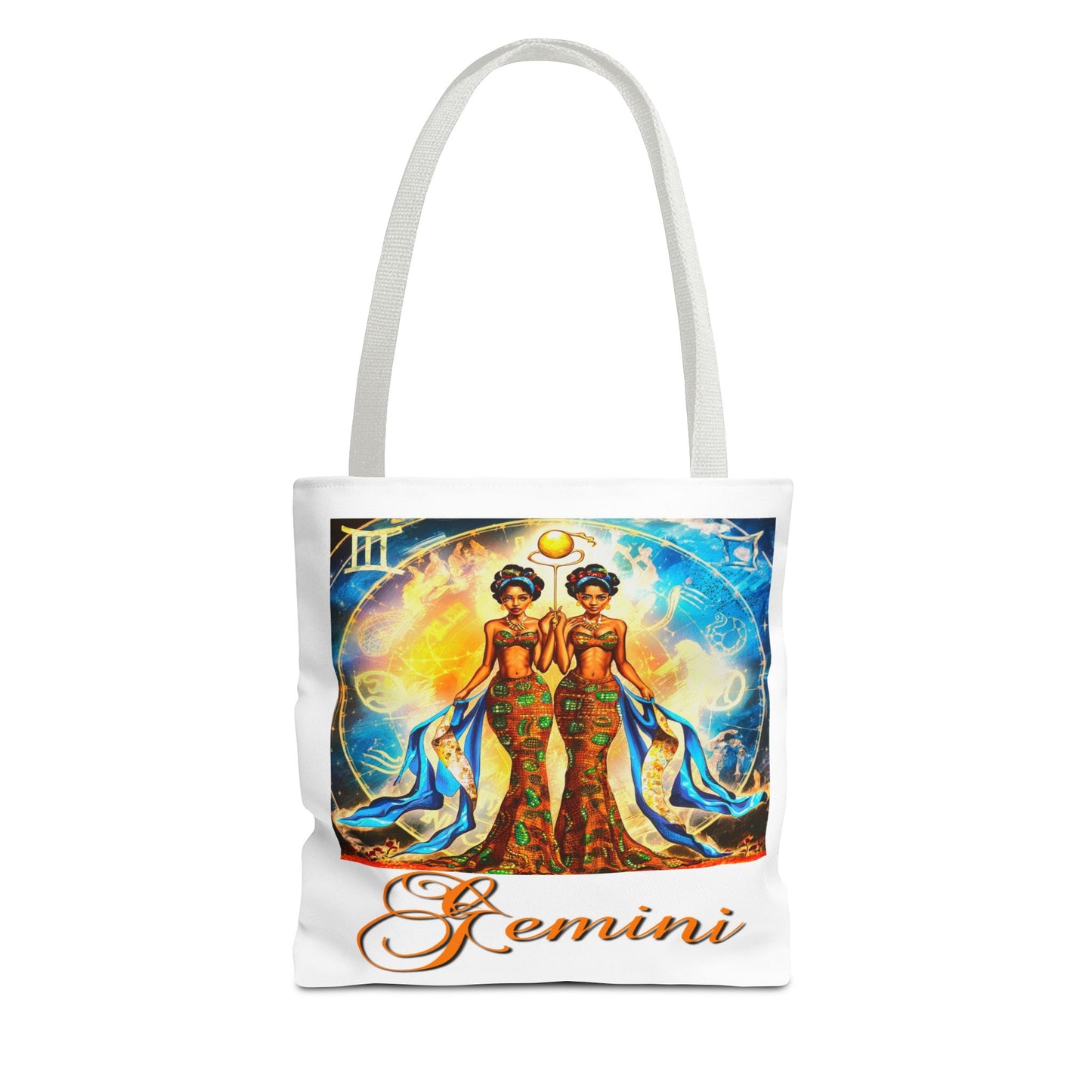 Gemini III White Tote Bag, 3 Sizes