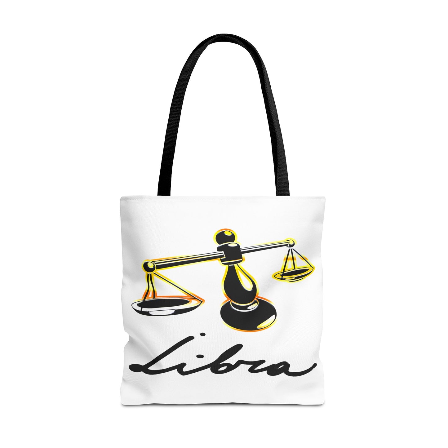 Libra Scales White Tote Bag, 3 Sizes