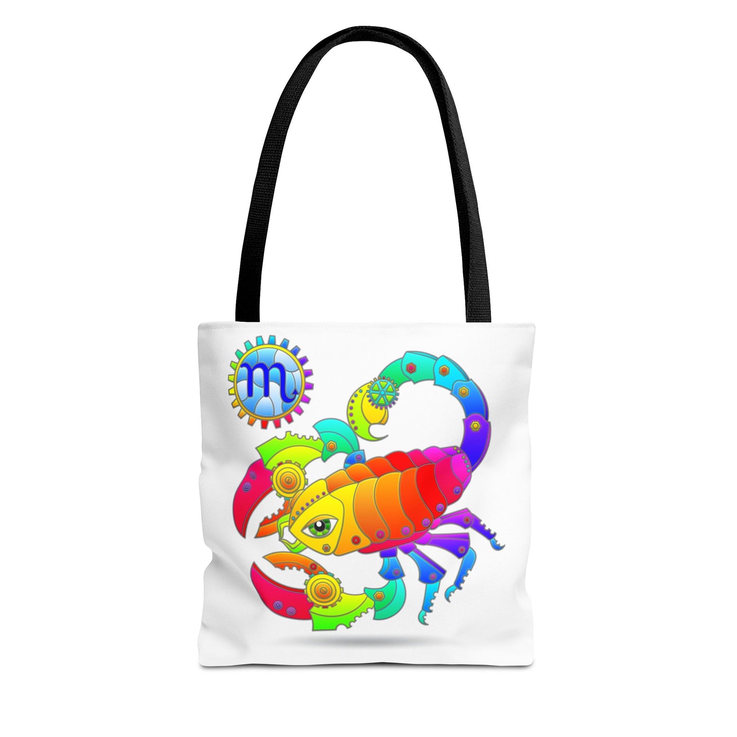 Scorpio Rainbow Steampunk, White Tote Bag