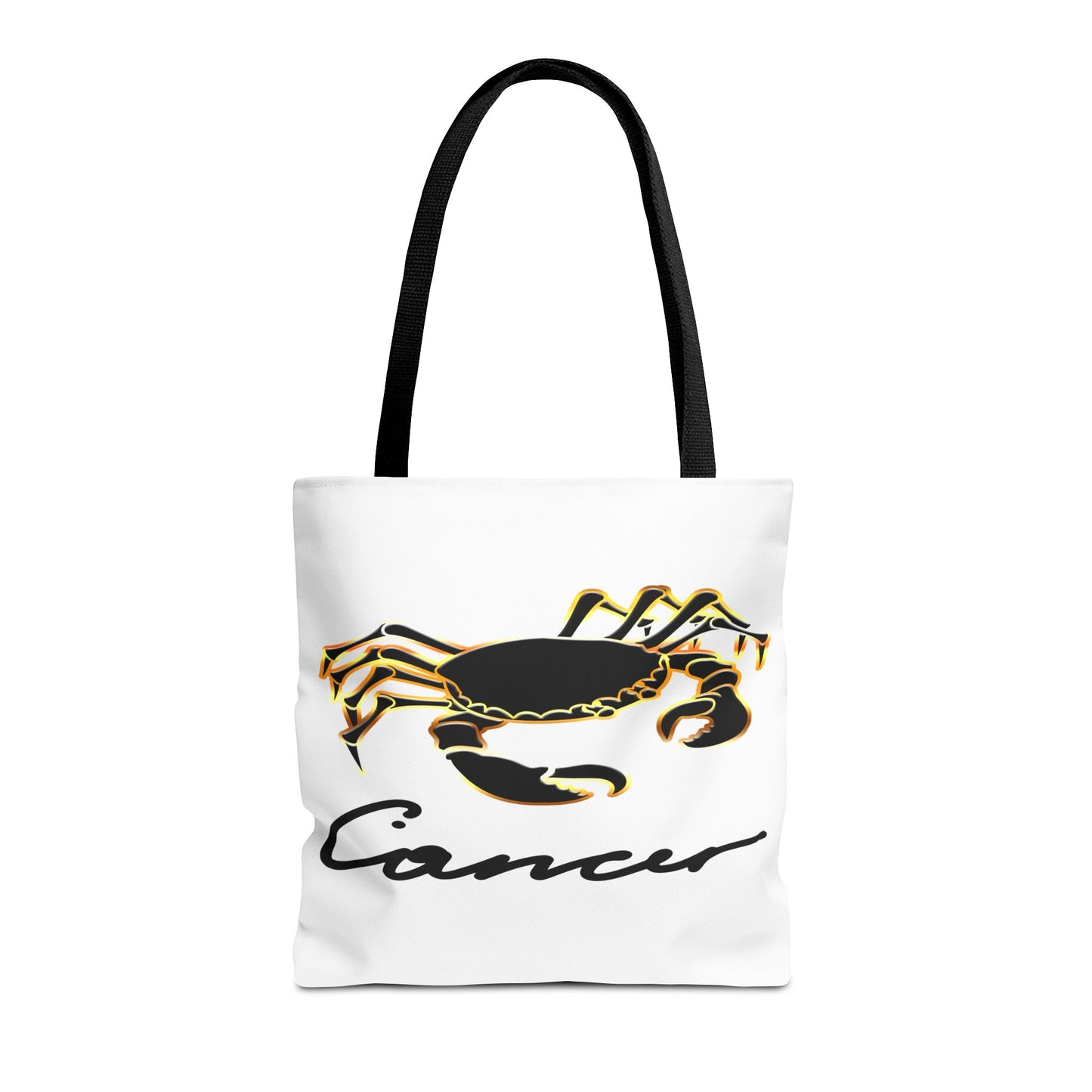 Cancer Crab White Tote Bag, 3 Sizes