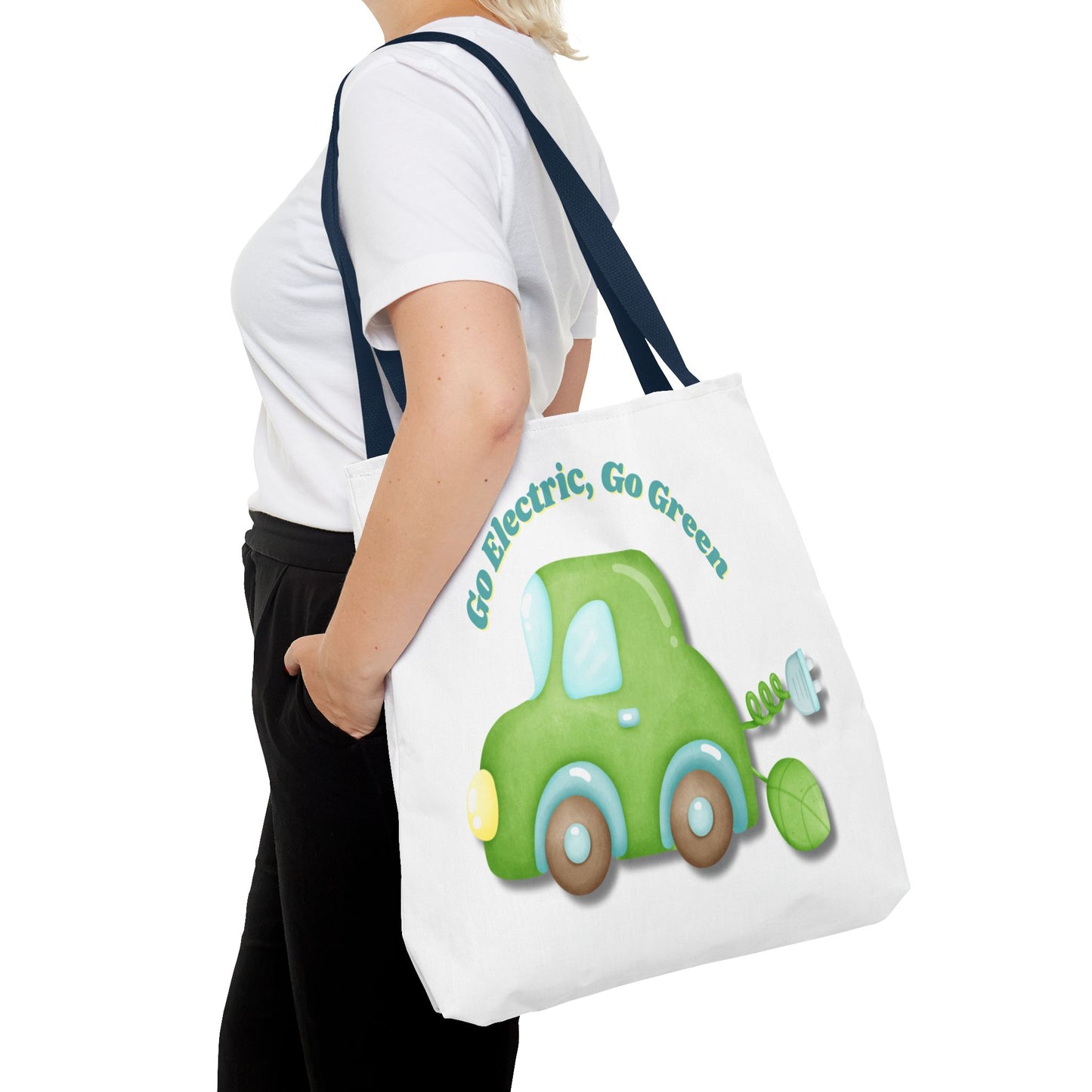 Go Electric, Go Green Tote Bag, 3 Sizes