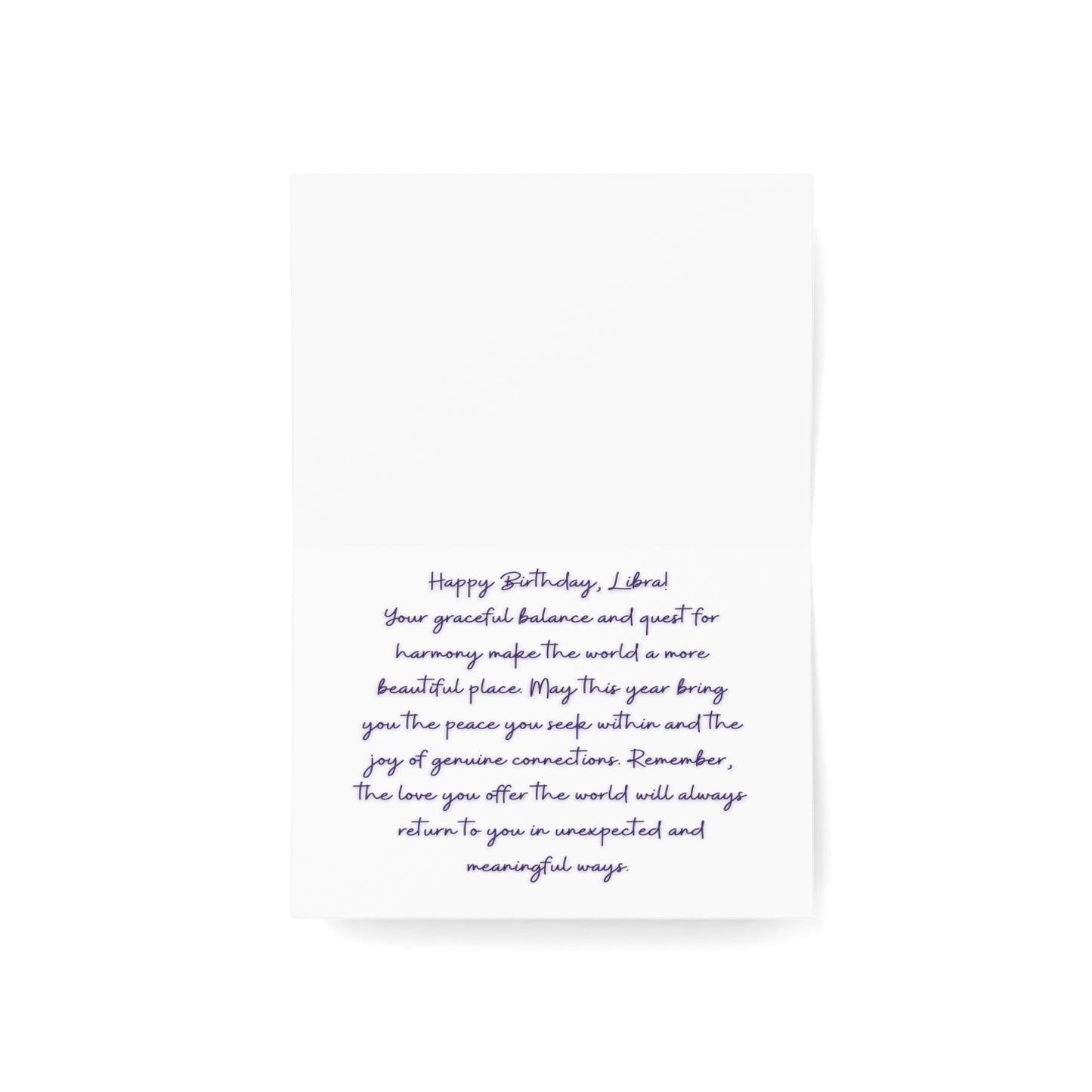 Libra Scales Birthday Cards (1, 10, 30, and 50pcs)