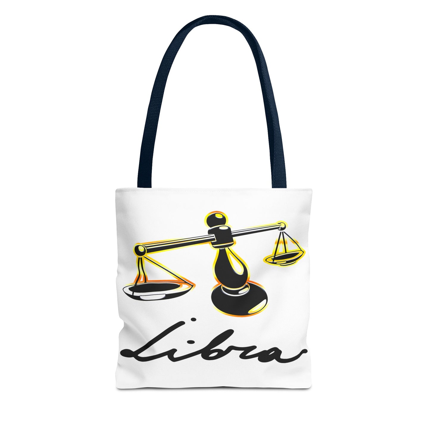 Libra Scales White Tote Bag, 3 Sizes