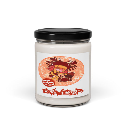 Cancer Chibi Girl & Crab Soy Candle, 10 Scents