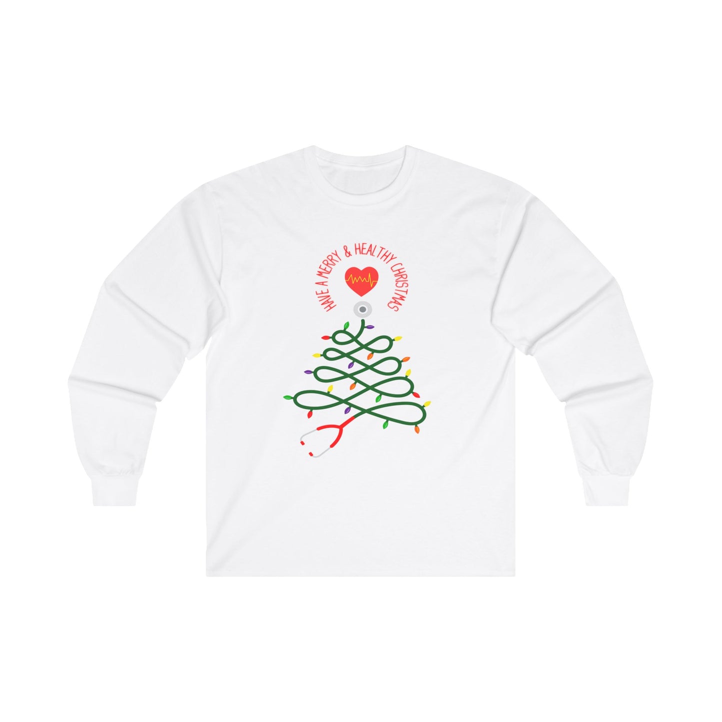 Have a Merry & Healthy Christmas, Unisex Ultra Cotton Long Sleeve Tee