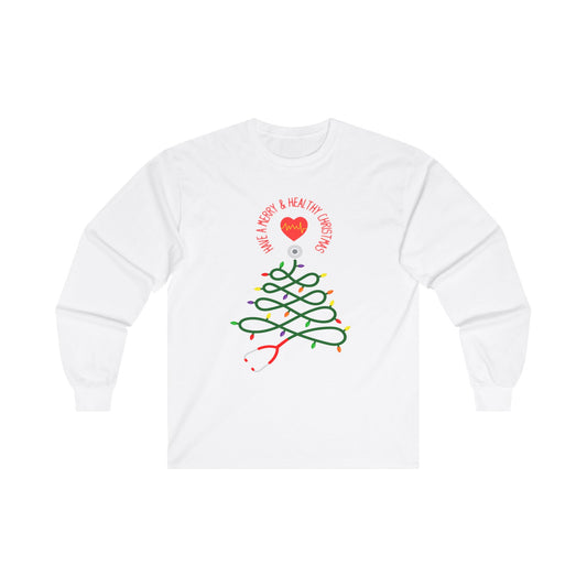 Have a Merry & Healthy Christmas, Unisex Ultra Cotton Long Sleeve Tee