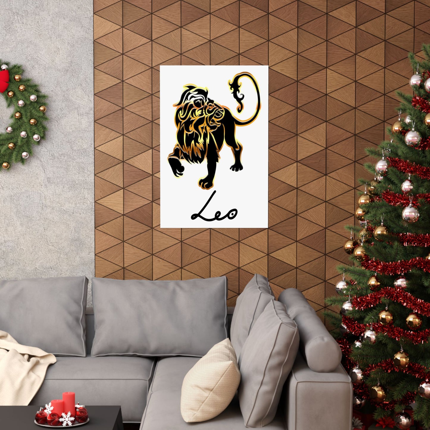 Leo Lion, Matte Vertical Posters (White)