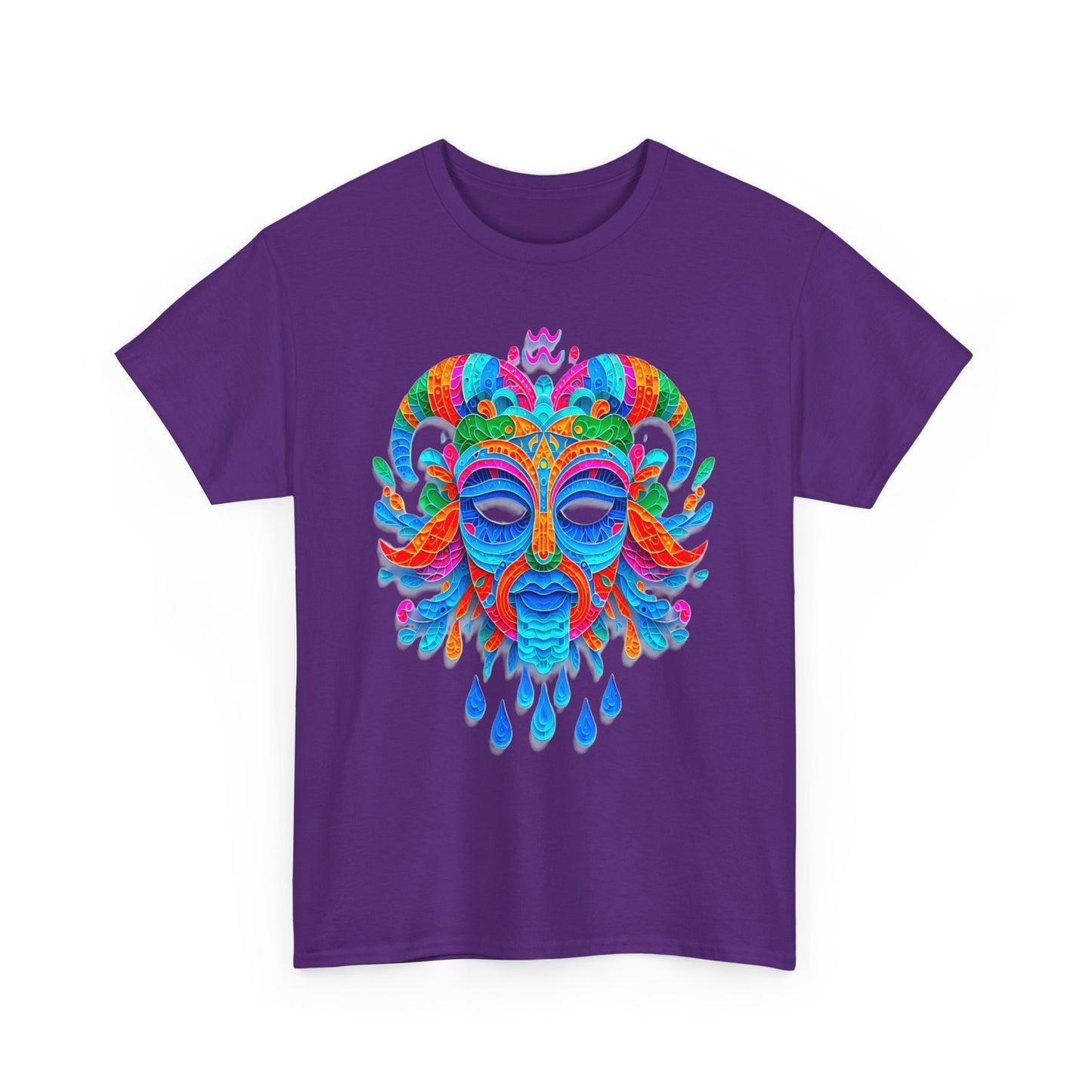 Aquarius Mask, Unisex Heavy Cotton Tee