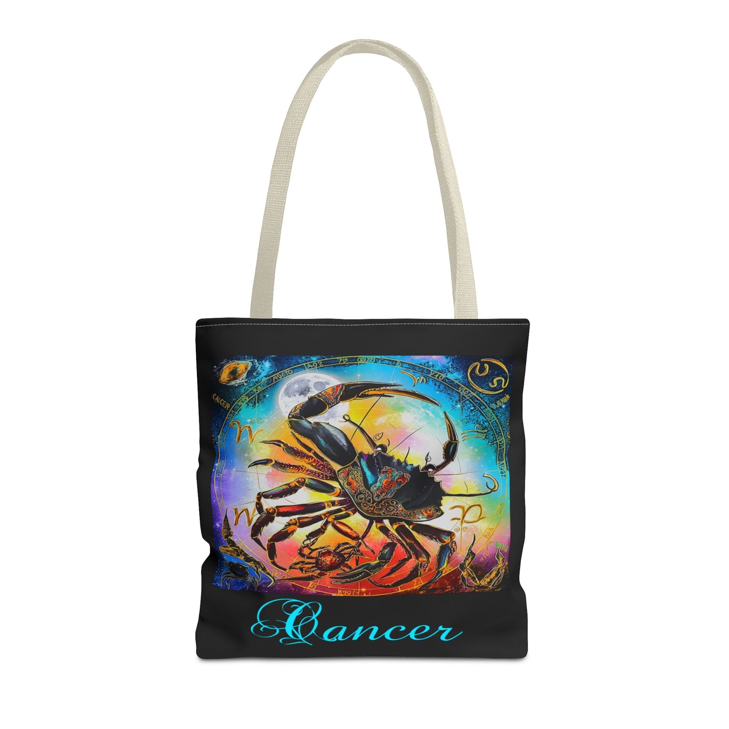 Cancer Black Tote Bag, 3 Sizes