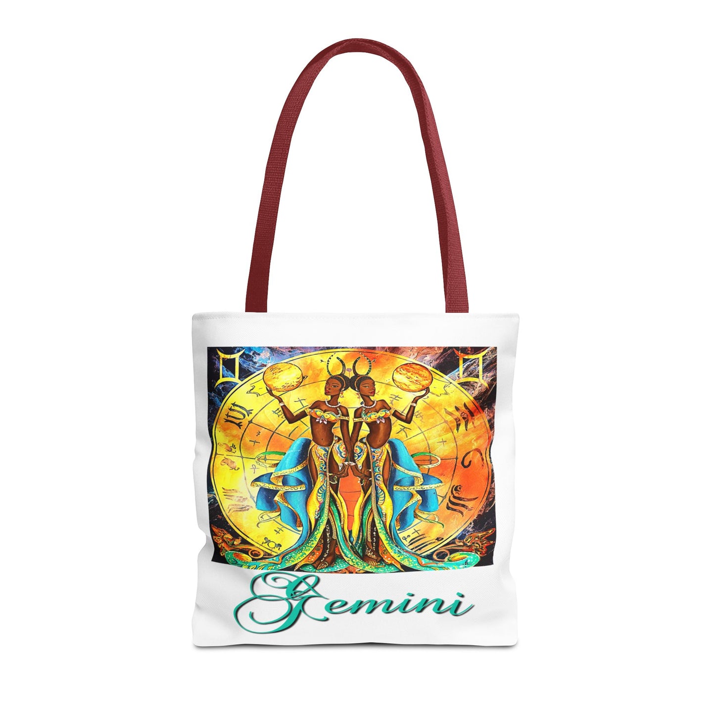 Gemini II White Tote Bag, 3 Sizes