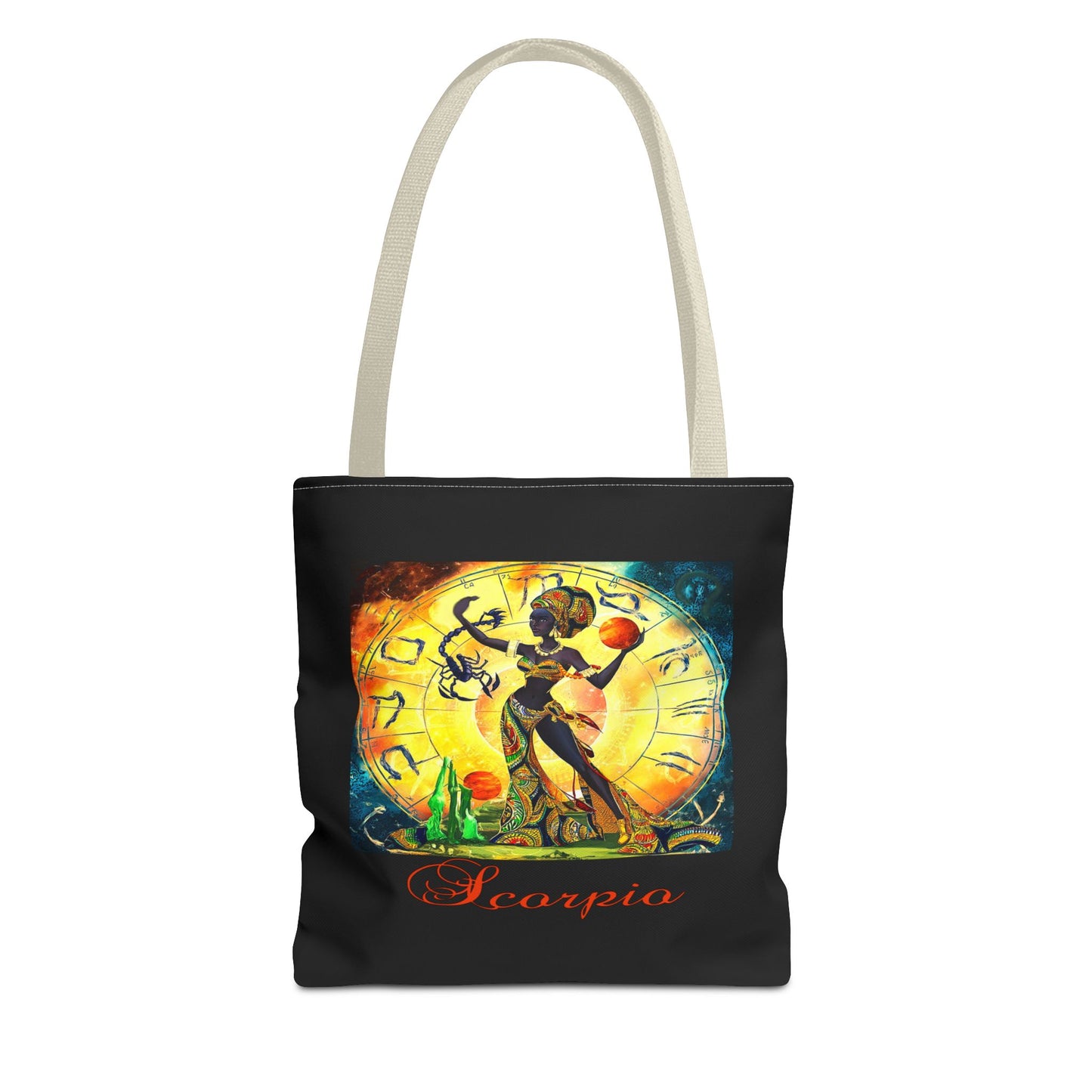 Scorpio Black Tote Bag, 3 Sizes