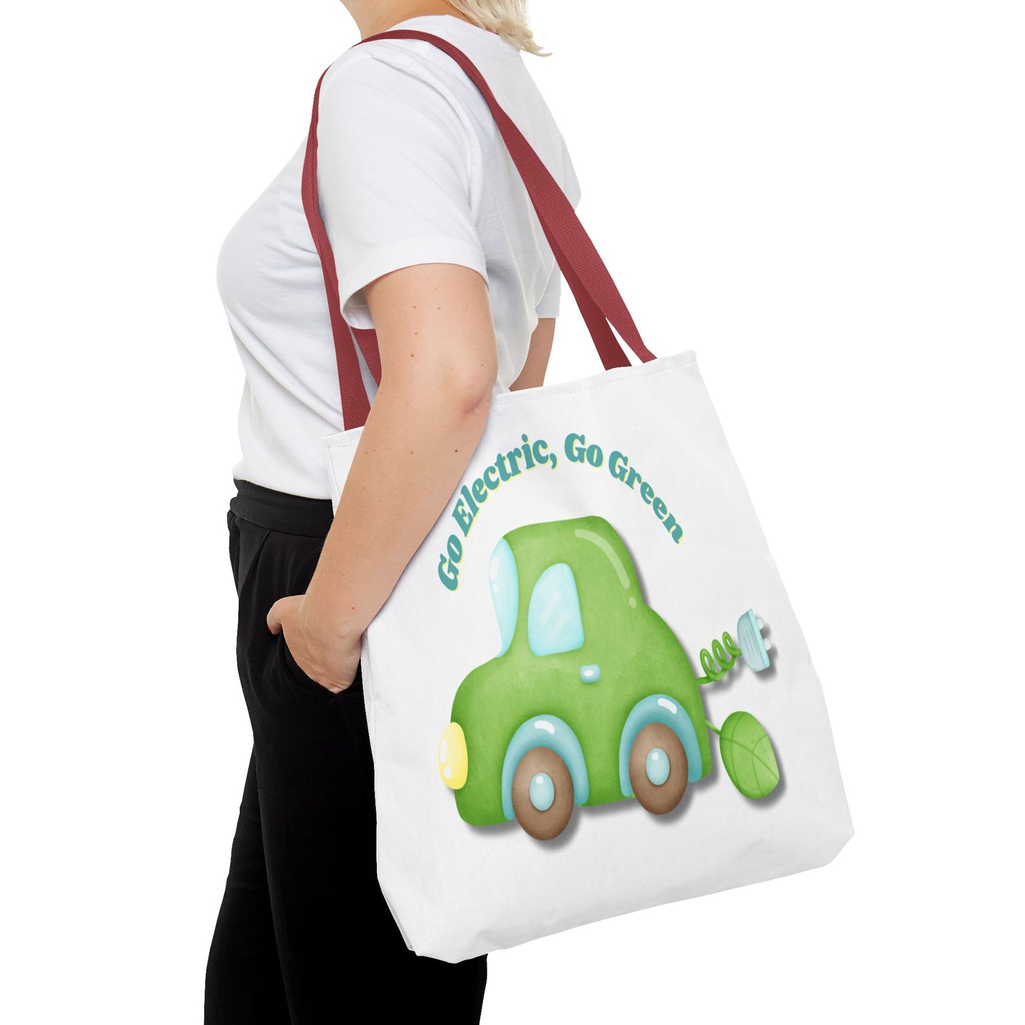 Go Electric, Go Green Tote Bag, 3 Sizes