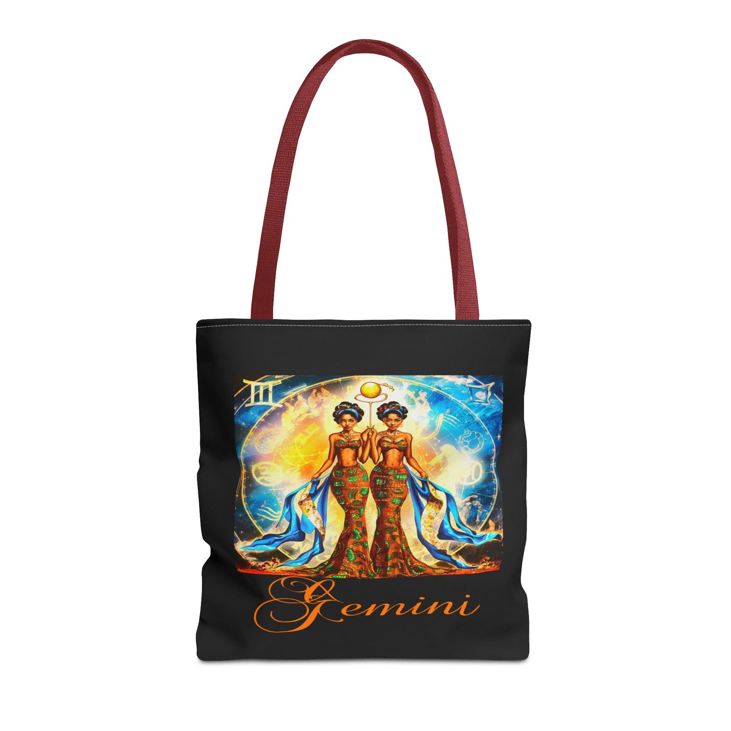 Gemini III Black Tote Bag, 3 Sizes