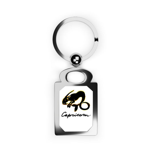 Capricorn Goat, Rectangle Photo Keyring