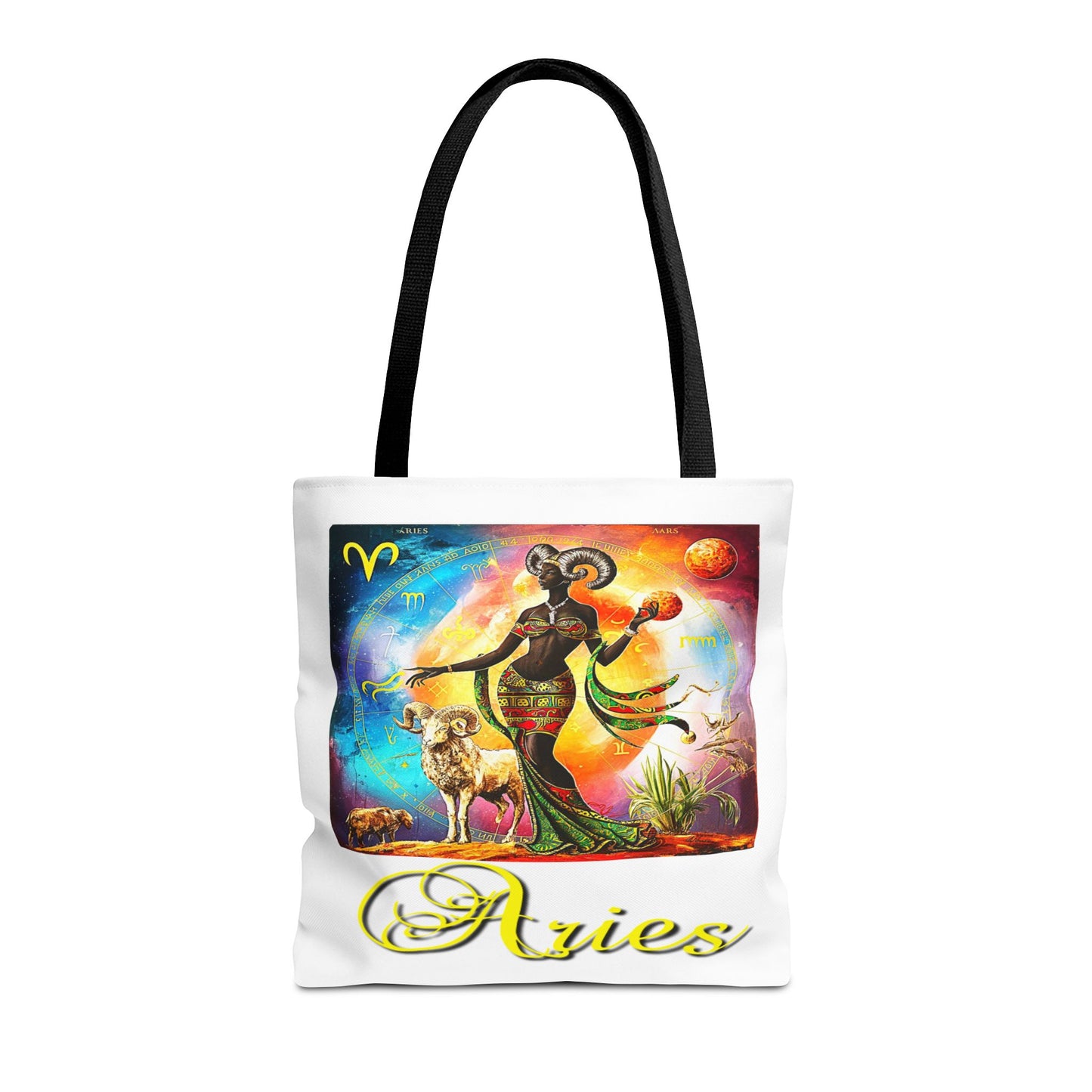 Aries White Tote Bag, 3 Sizes