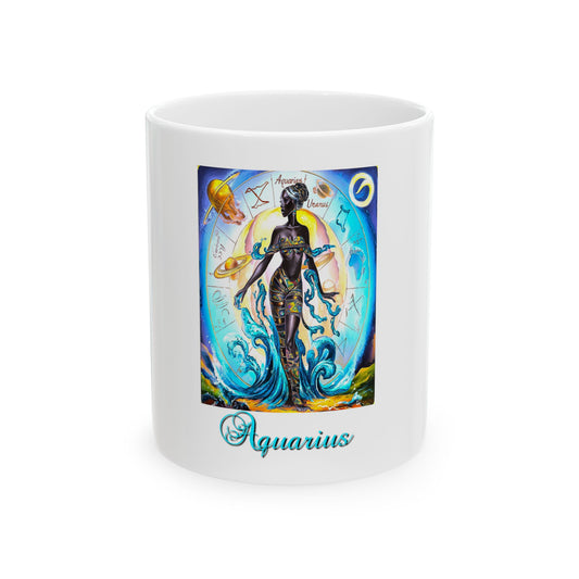 Aquarius Ceramic Mug, (11oz, 15oz)