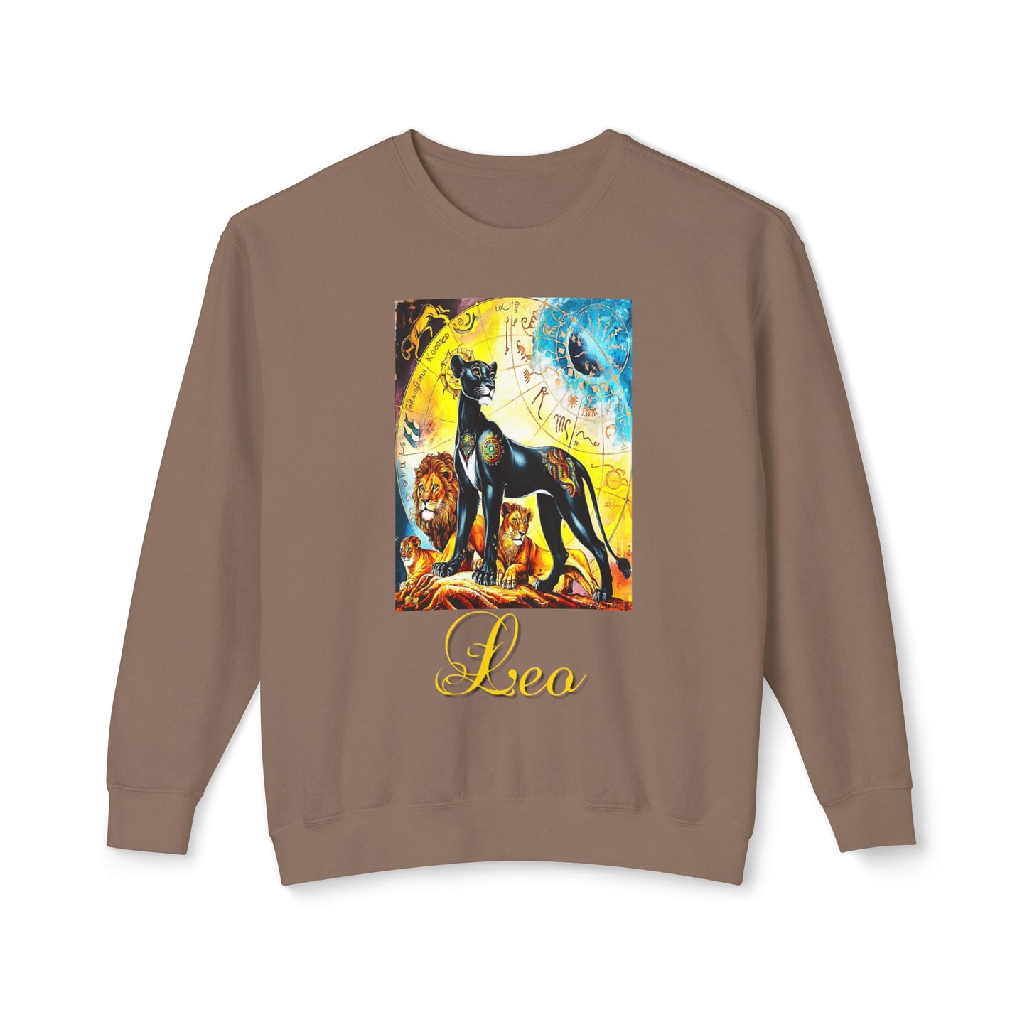 Leo, Unisex Lightweight Crewneck Sweatshirt