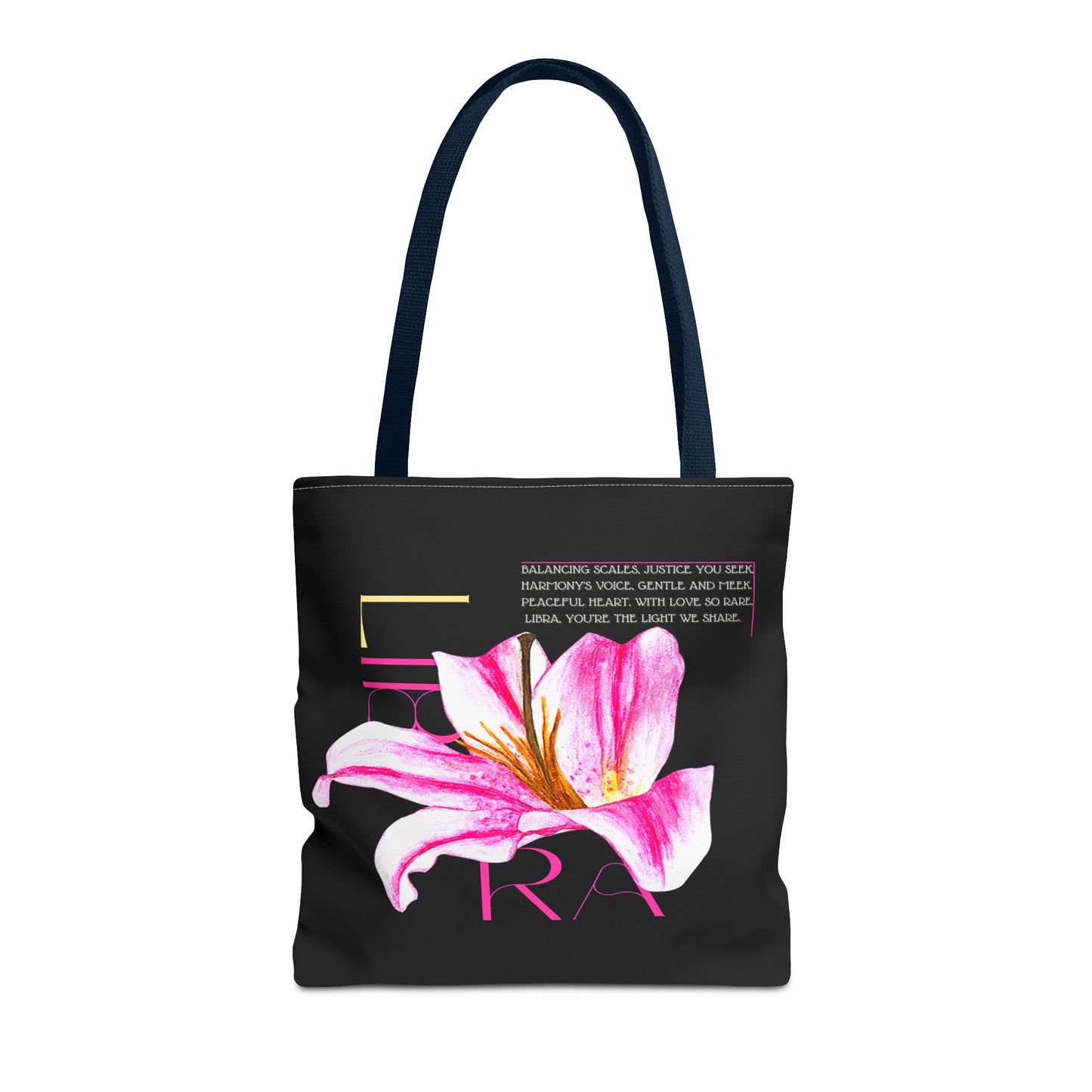 Libra Lily Black Tote Bag, 3 Sizes