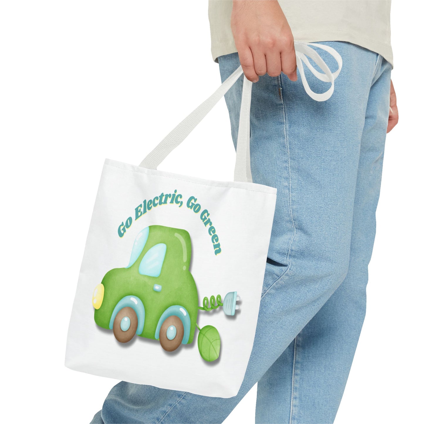 Go Electric, Go Green Tote Bag, 3 Sizes