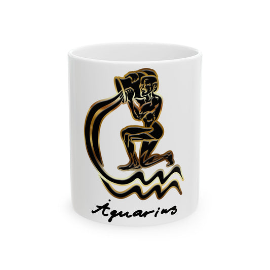 Aquarius Water Bearer, Ceramic Mug, (11oz, 15oz)