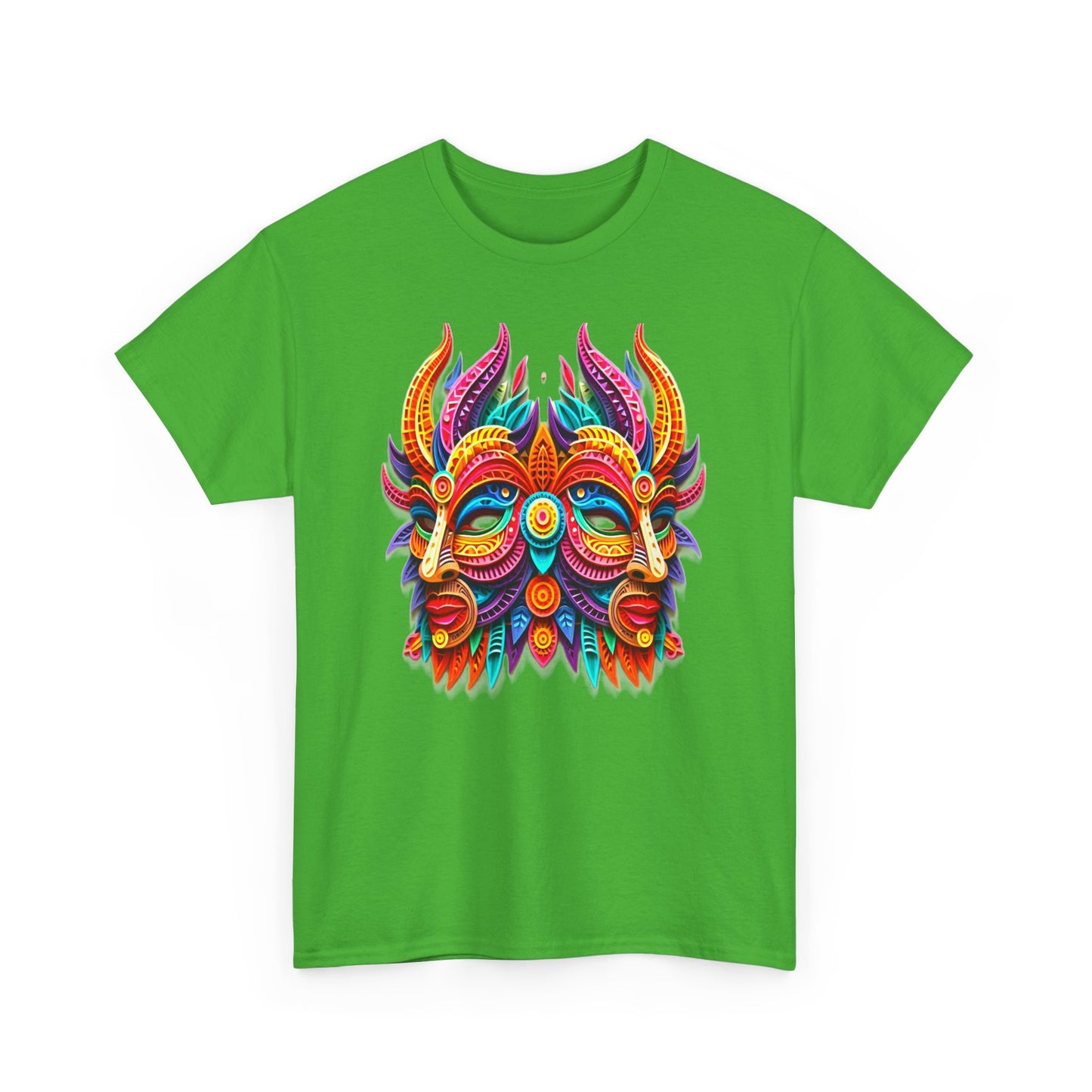 Gemini Mask, Unisex Heavy Cotton Tee