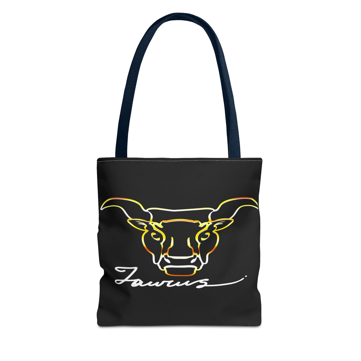 Taurus Bull Black Tote Bag, 3 Sizes