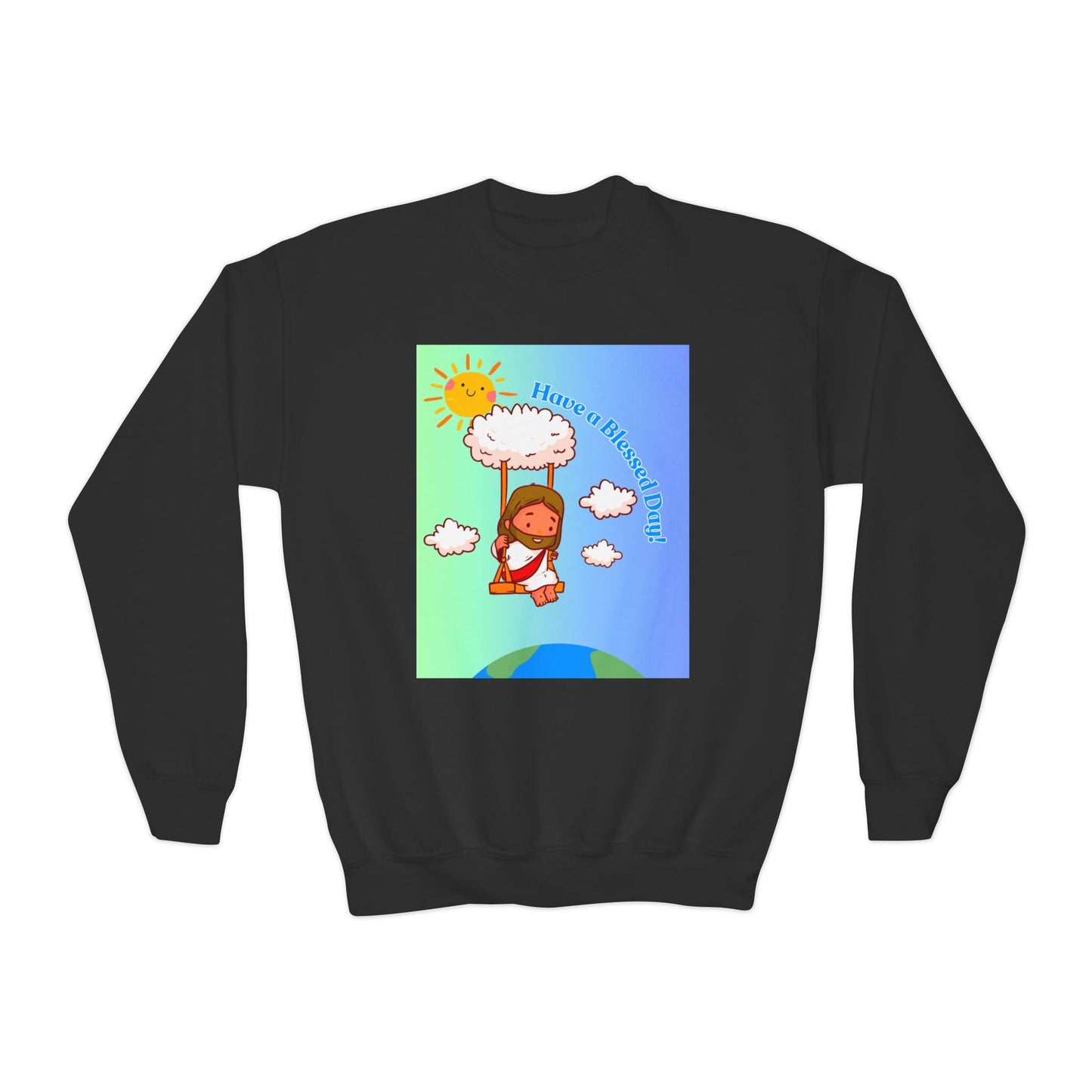 Have a Blessed Day! Youth Crewneck Sweatshirt