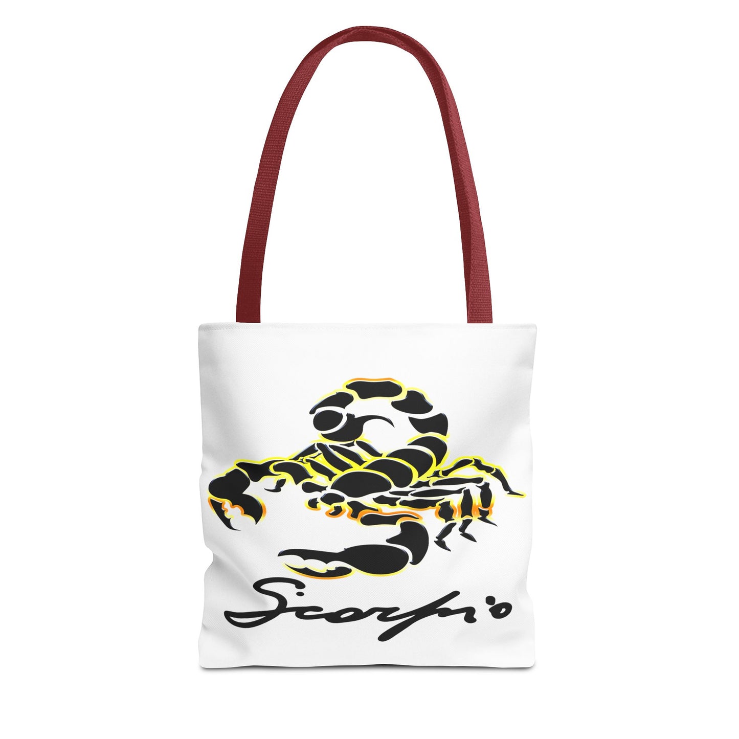 Scorpio Scorpion White Tote Bag, 3 Sizes