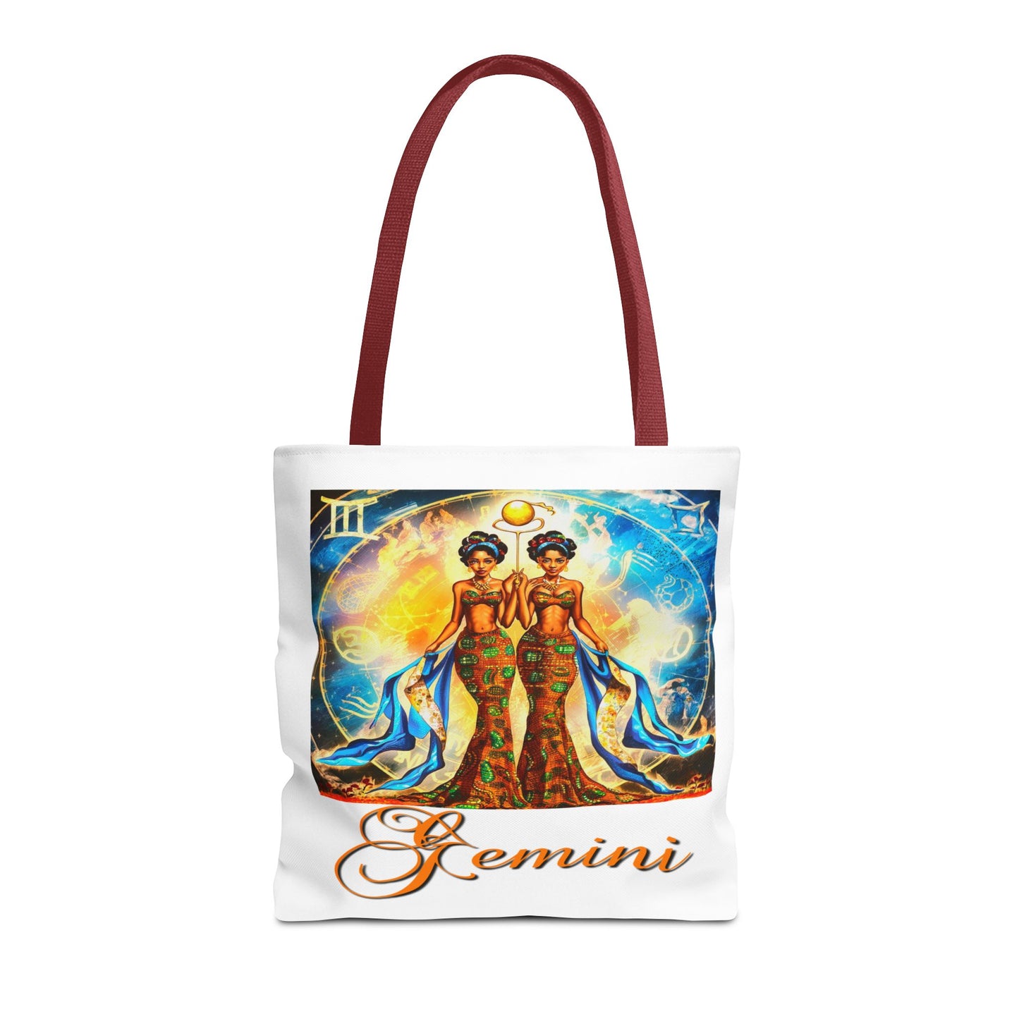 Gemini III White Tote Bag, 3 Sizes