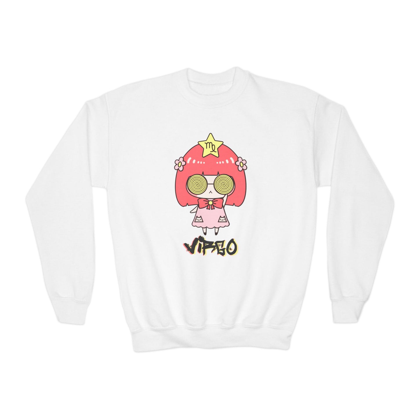 Virgo Vertigo, Youth Crewneck Sweatshirt