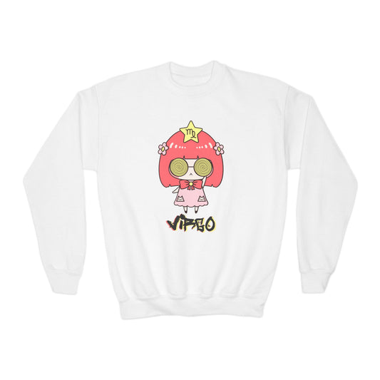 Virgo Vertigo, Youth Crewneck Sweatshirt