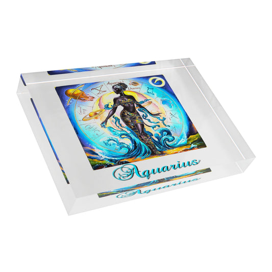 Aquarius, Photo Block (White)