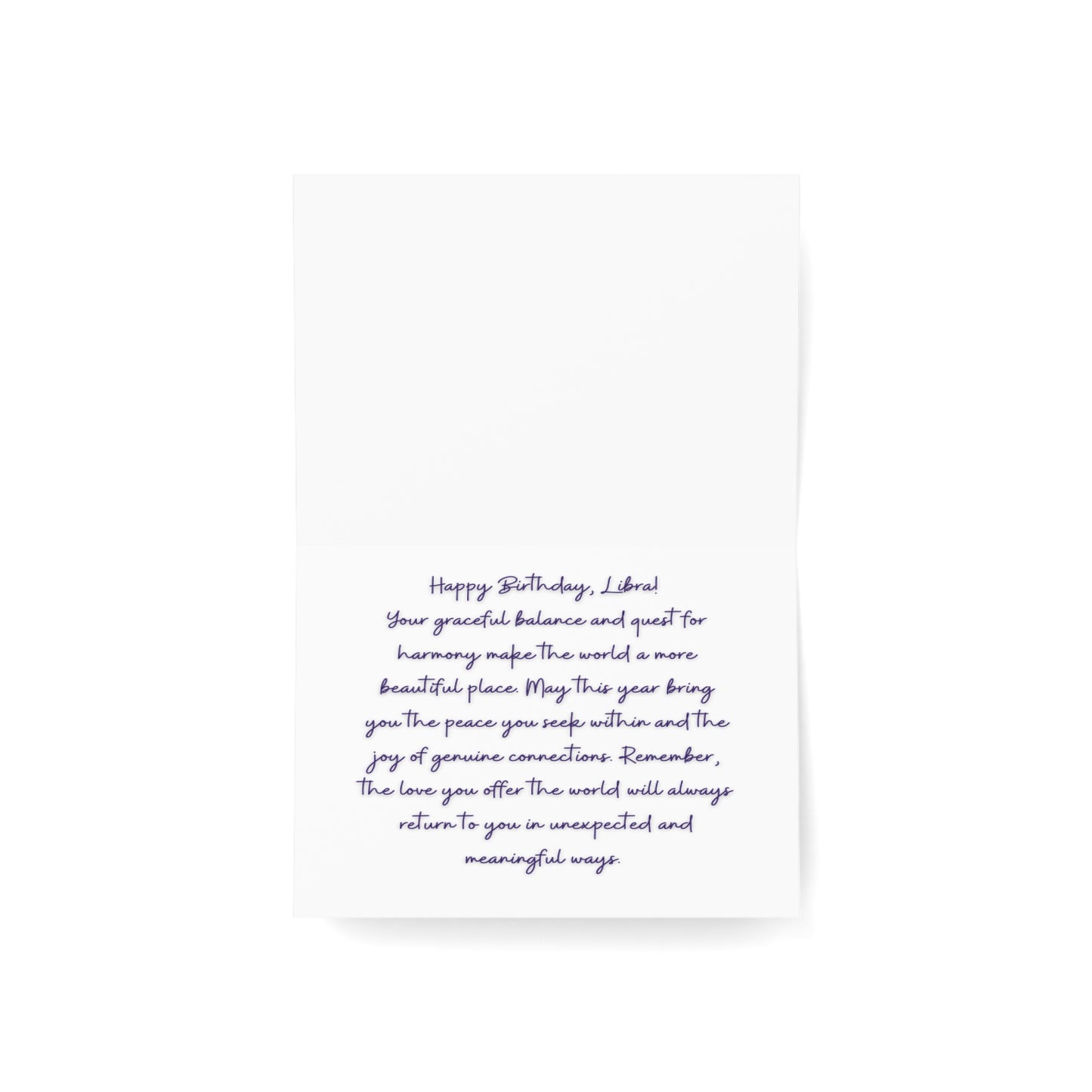 Libra Scales Birthday Cards (1, 10, 30, and 50pcs)