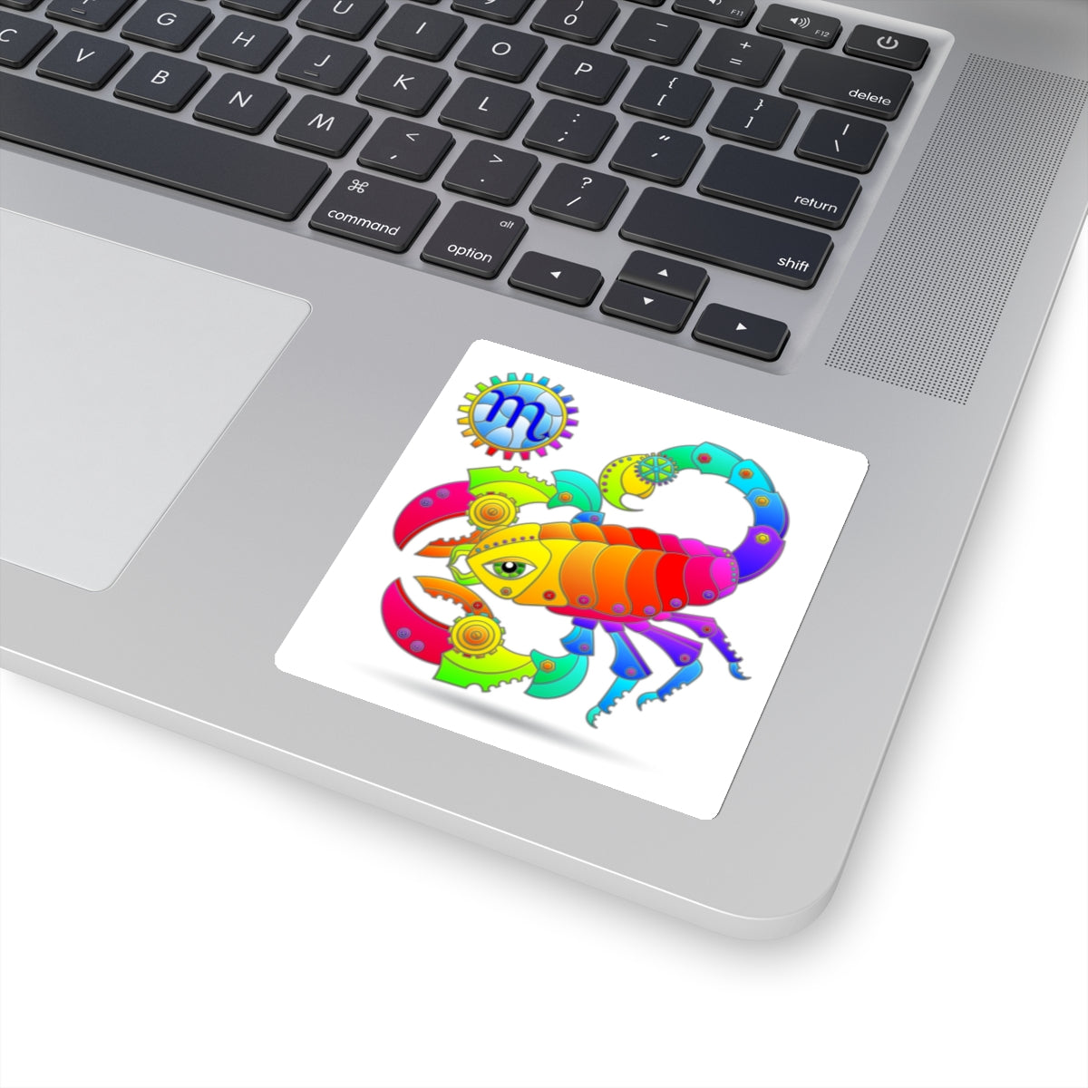 Scorpio Rainbow Steampunk, Kiss-Cut Stickers