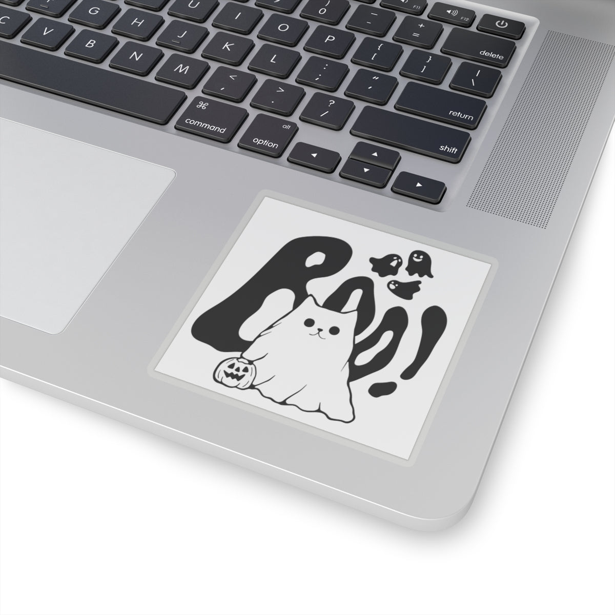 Halloween Ghost Cat, Kiss-Cut Stickers