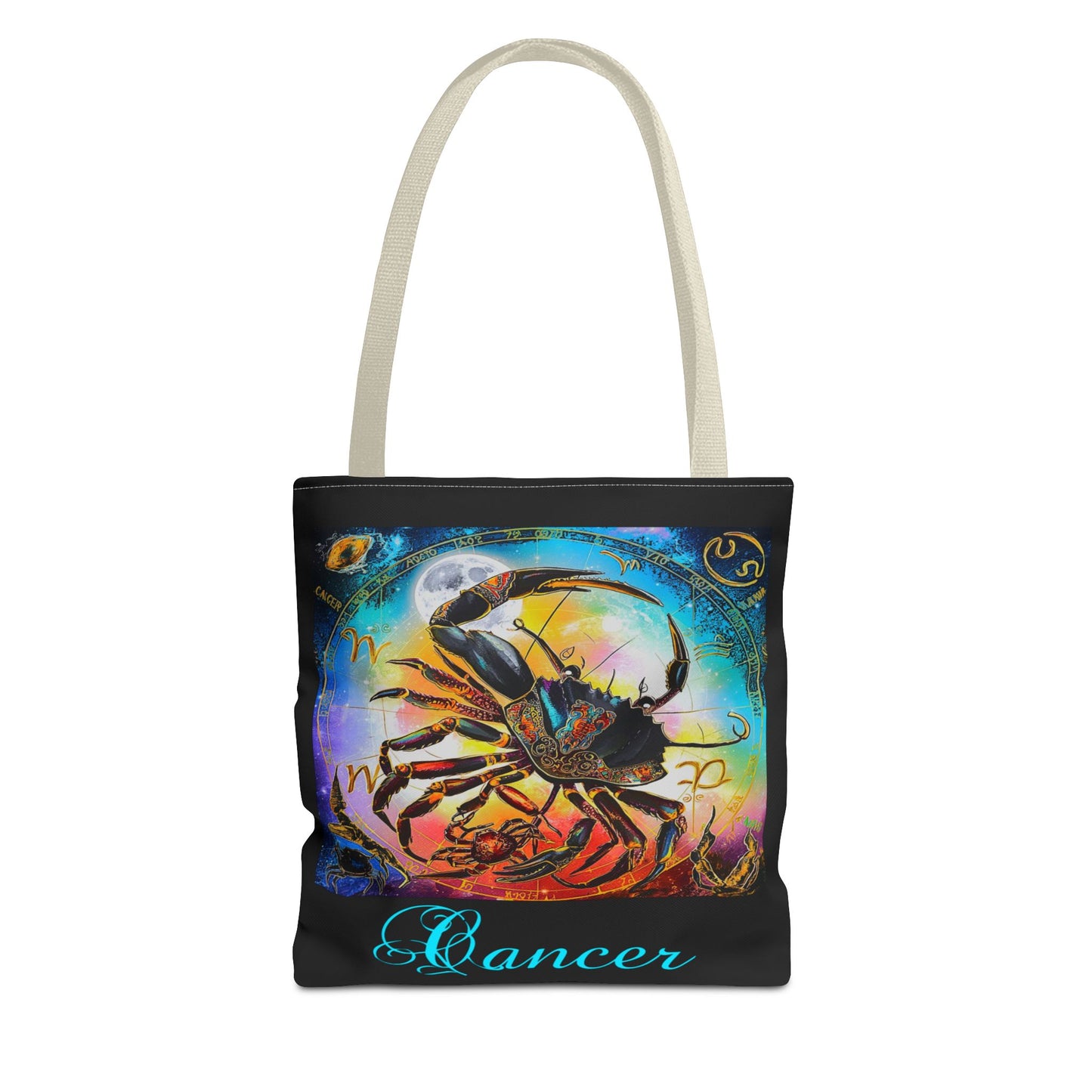 Cancer Black Tote Bag, 3 Sizes