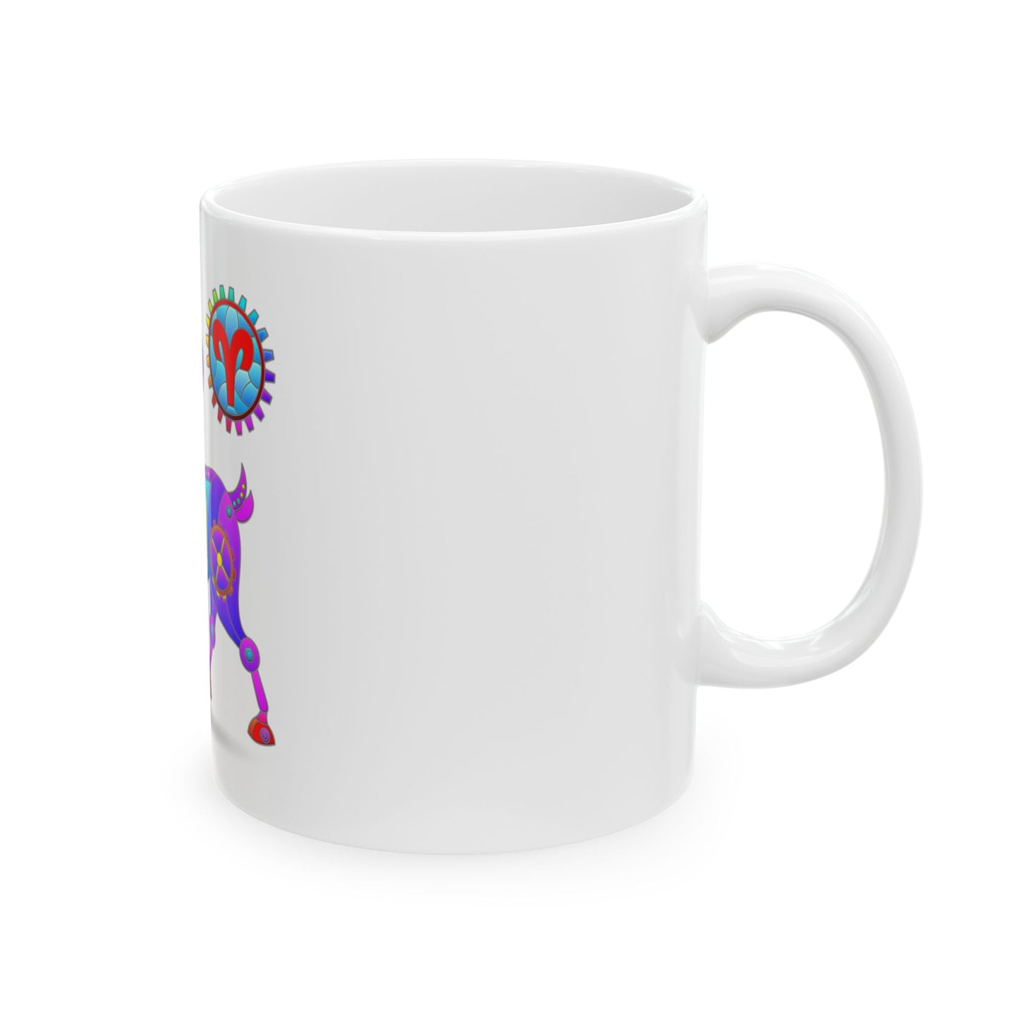 Aries Rainbow Steampunk, Ceramic Mug (11oz, 15oz)