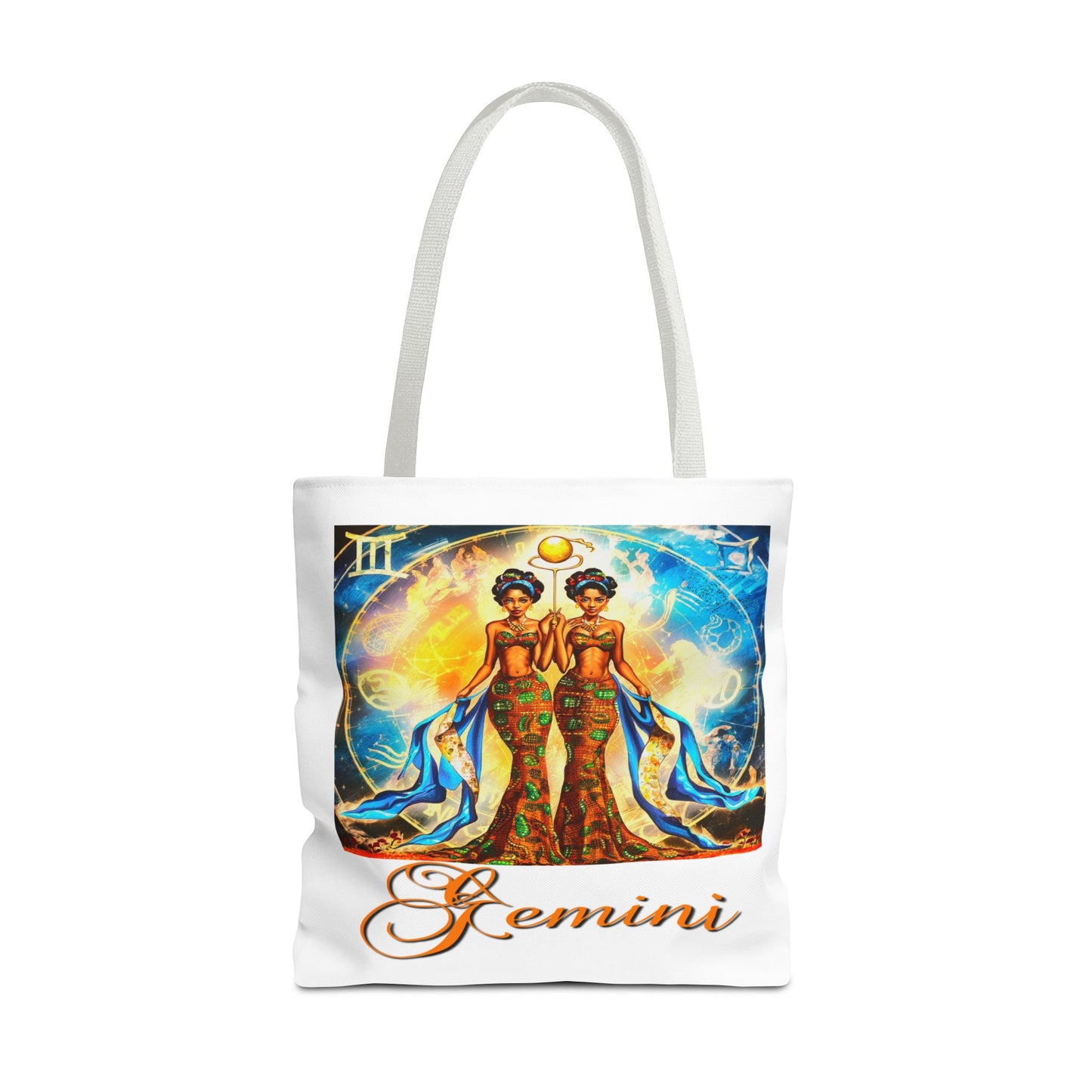 Gemini III White Tote Bag, 3 Sizes