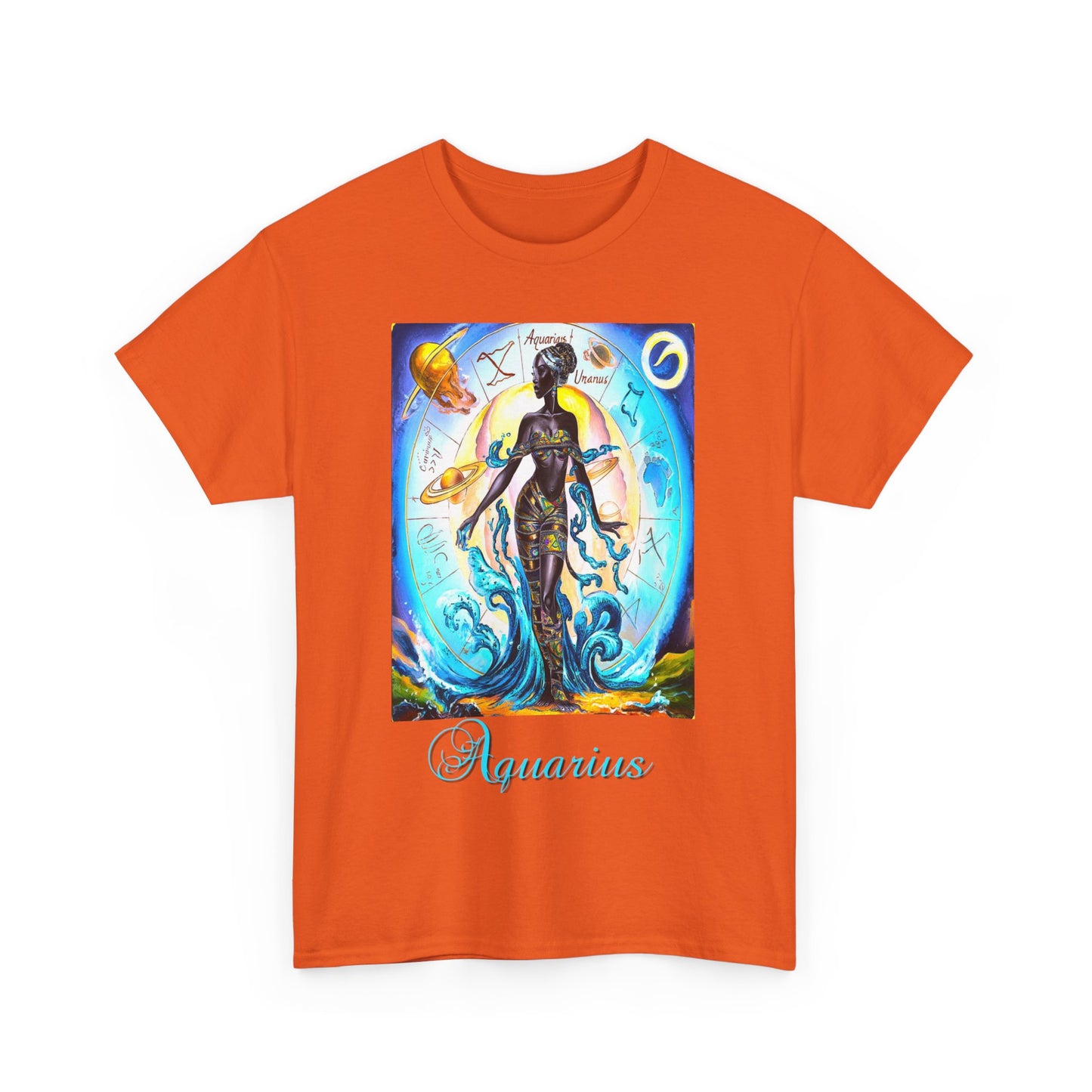 Aquarius, Unisex Heavy Cotton Tee