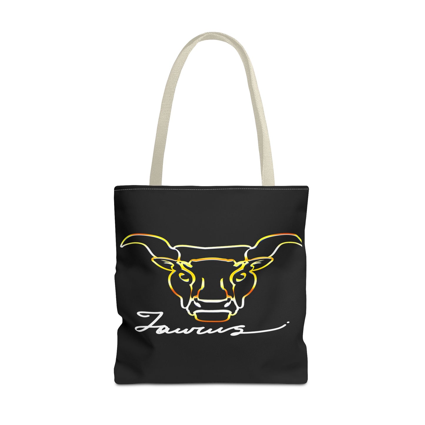 Taurus Bull Black Tote Bag, 3 Sizes