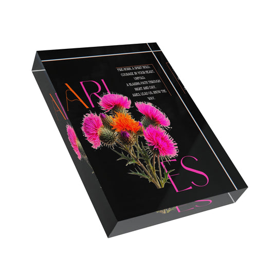 Aries Thistle, Photo Block (Black)