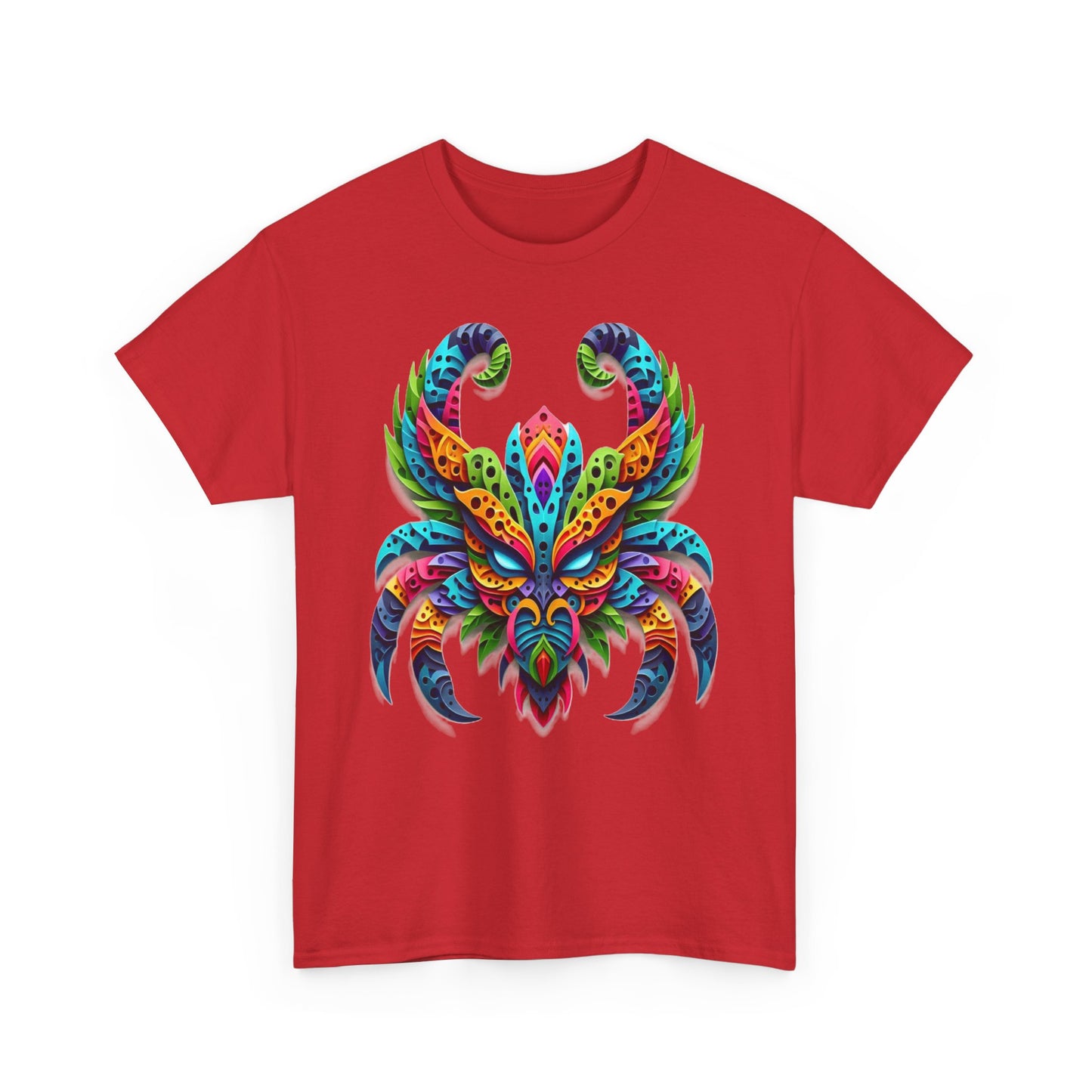 Scorpio Mask, Unisex Heavy Cotton Tee