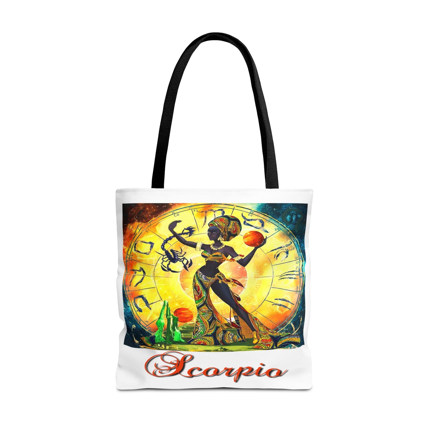 Scorpio White Tote Bag, 3 Sizes