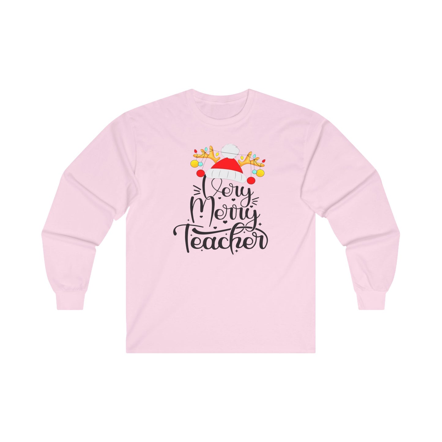 Very Merry Teacher, Unisex Ultra Cotton Long Sleeve Tee