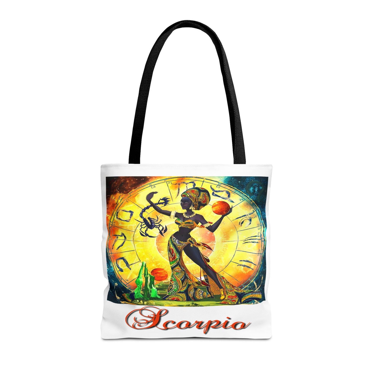 Scorpio White Tote Bag, 3 Sizes