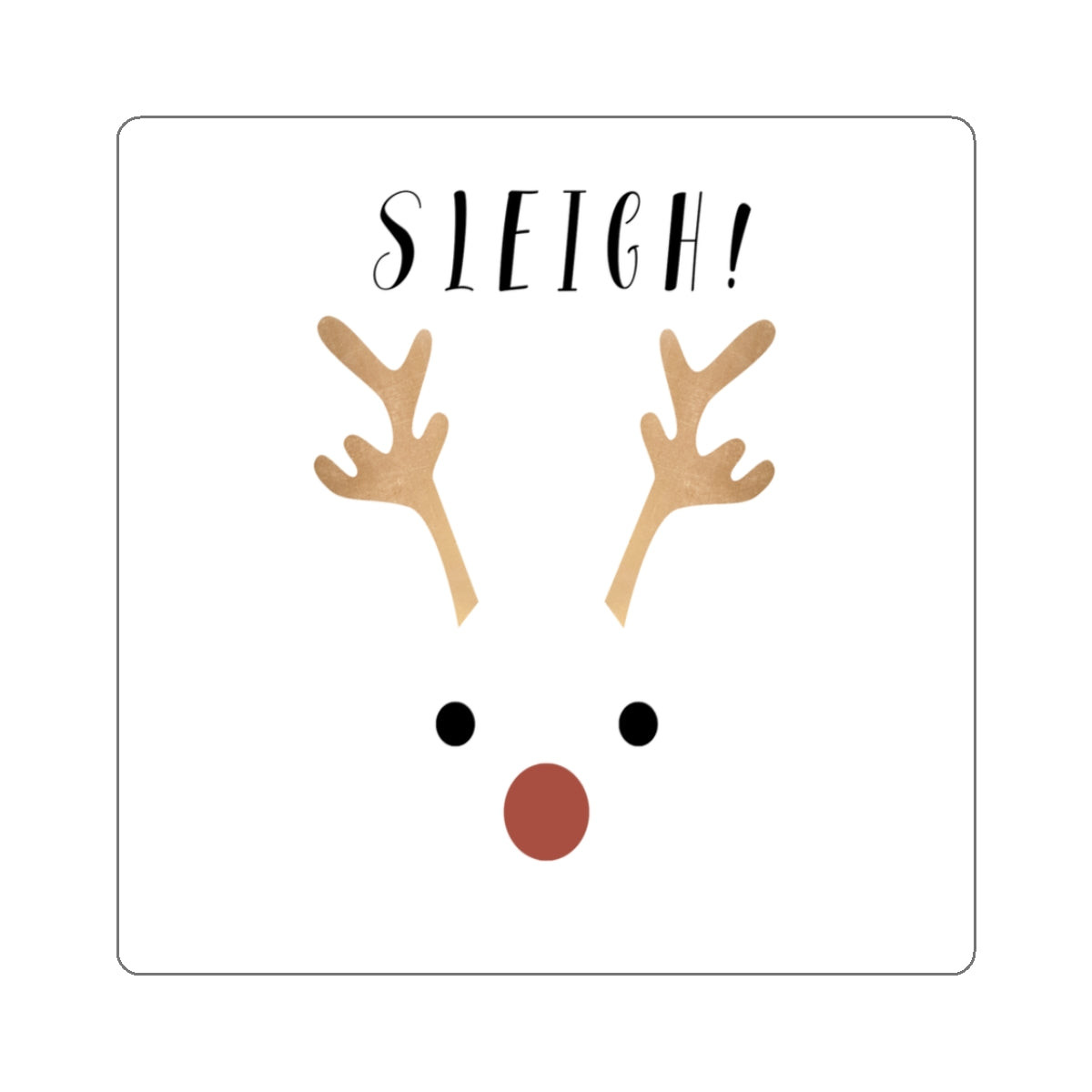 Sleigh, Kiss-Cut Stickers