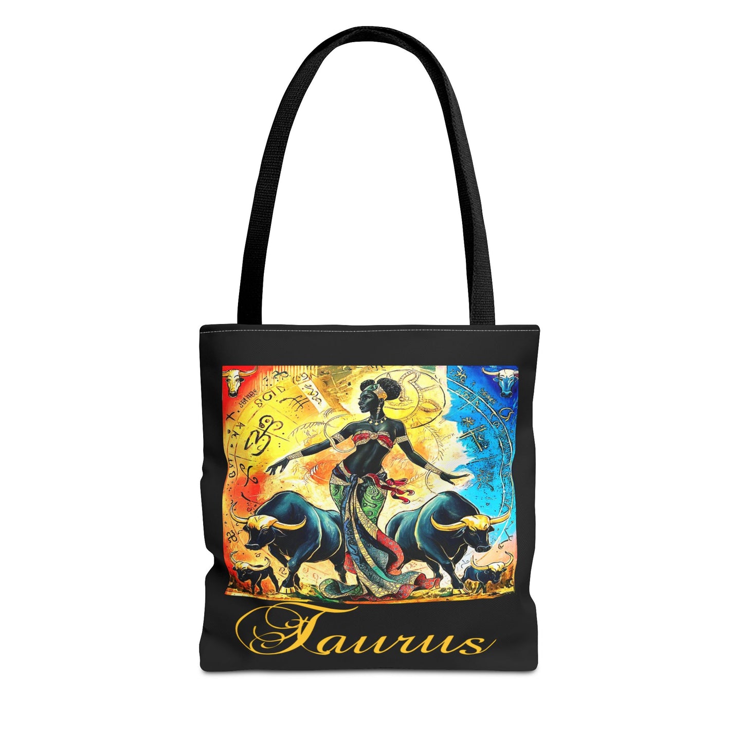 Taurus Black Tote Bag, 3 Sizes