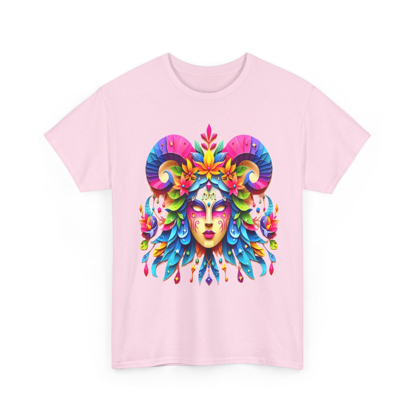 Virgo Mask, Unisex Heavy Cotton Tee