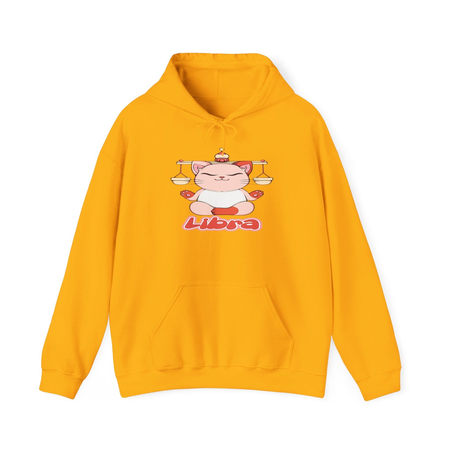 Libra Anime Cat, Unisex Heavy Blend™ Hooded Sweatshirt